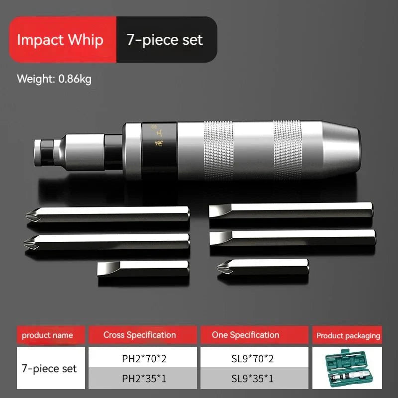 Profi - Schlagschraubendreher mit Aufsätzen - Klarwen