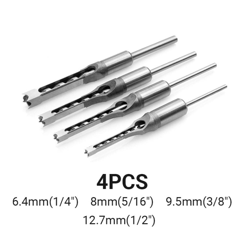 QuadraBit – Vierkant - Holzbohrer Set - Klarwen