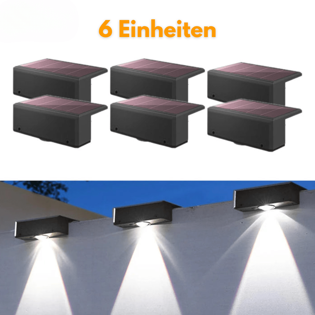 Solar Wandbeleuchtung für Außenbereiche - Klarwen