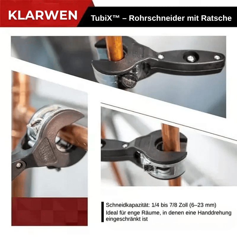 TubiX™ – Rohrschneider mit Ratsche