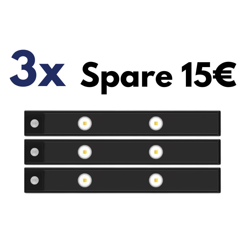 Wiederaufladbare Bewegungsmelder Lampe - Klarwen